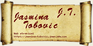 Jasmina Tobović vizit kartica